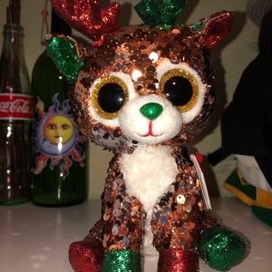 Tegan Reversible Sequin Reindeer TY